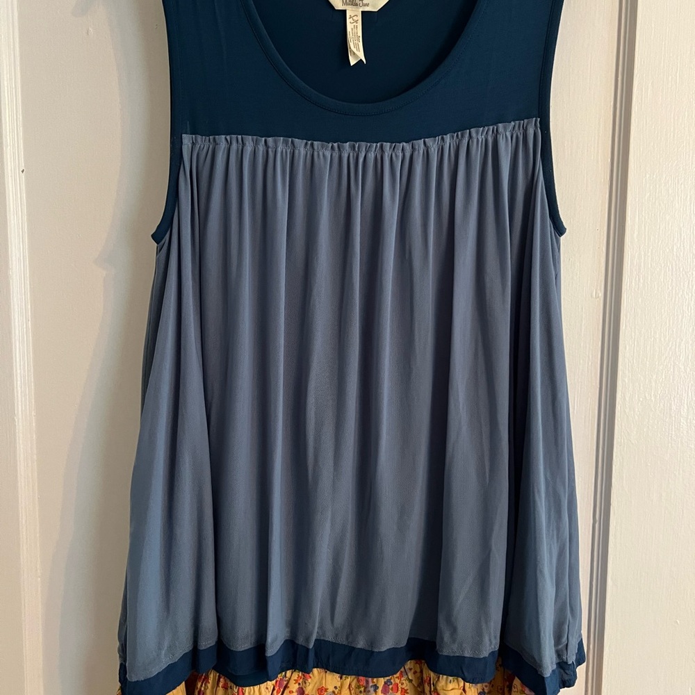 Matilda Jane Women’s ruffle tank LIKE NEW